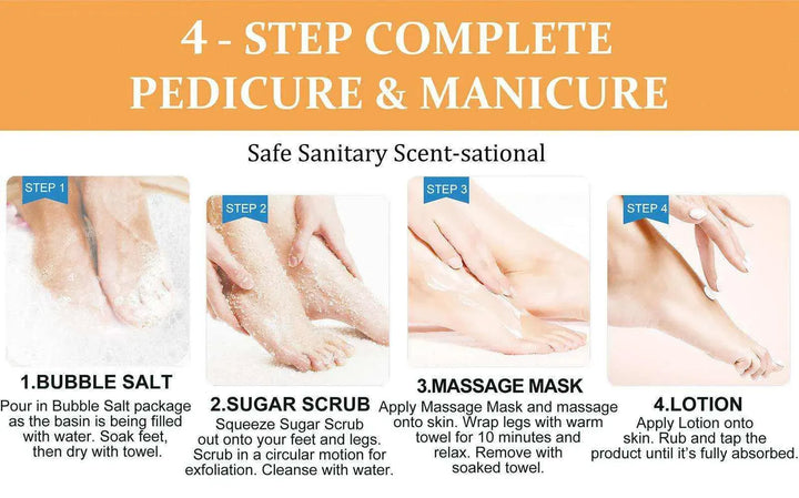 NBC Bubble World Spa 4-in-1 Pedicure - Lemon Pedicure Kit