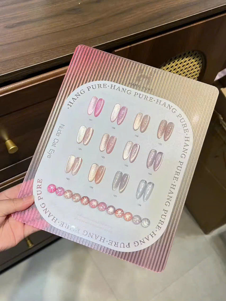 Hang Pure Nude Cat Eye Gel Set – 12 Magnetic Shades