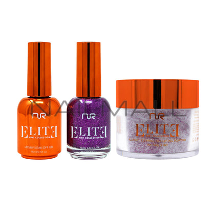 Nurevolution	Elite	4 in 1 ( Duo+Dip|Acrylic )	Grape Glitz	EMDGP024 