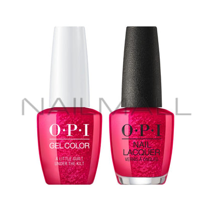 OPI	Fall 2019	Scotland	Gel Duo	Matching Gelcolor and Nail Polish	A Little Guilt Under the Kilt	U12 