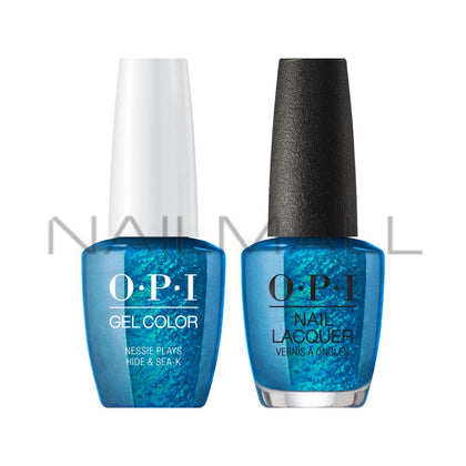 OPI	Fall 2019	Scotland	Gel Duo	Matching Gelcolor and Nail Polish	Nessie Plays Hide & Sea-K	U19 