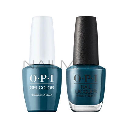 OPI	Fall 2020	Milan	Gel Duo	Matching Gelcolor and Nail Polish	Drama at La Scala	MI04 