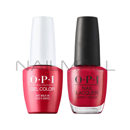 OPI	Fall 2021	DTLA	Gel Duo	Matching Gelcolor and Nail Polish	Art Walk in Suzi's Shoes	LA06 