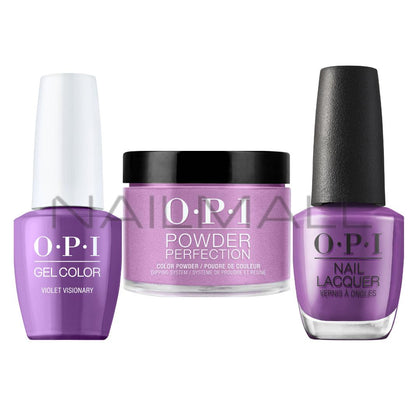 OPI	Fall 2021	DTLA	Trio Set	Violet Visionary	LA11 