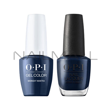 OPI	Fall 2022	Fall Wonders	Gel Duo	Matching Gelcolor and Nail Polish	Midnight Mantra	F009 