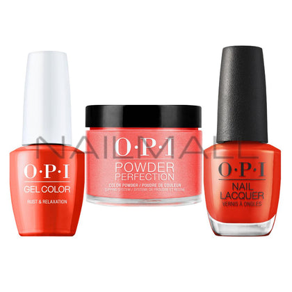 OPI	Fall 2022	Fall Wonders	Trio Set	Rust & Relaxation	F006 