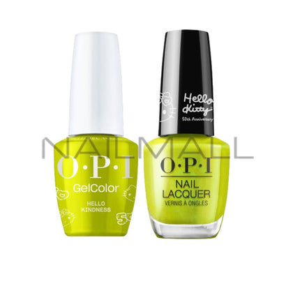 OPI	Hello Kitty 50th Anniversary	Gel Duo	Matching Gelcolor and Nail Polish	Hello Kindness	HK06 