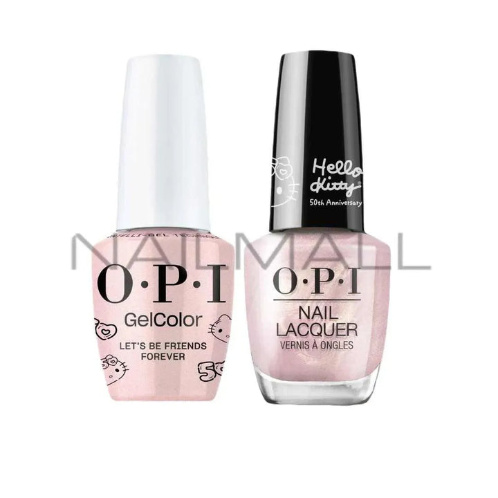 OPI	Hello Kitty 50th Anniversary	Gel Duo	Matching Gelcolor and Nail Polish	Let's Be Friends Forever	HK01