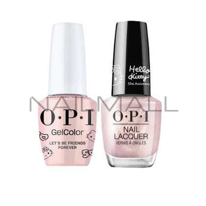 OPI	Hello Kitty 50th Anniversary	Gel Duo	Matching Gelcolor and Nail Polish	Let's Be Friends Forever	HK01 