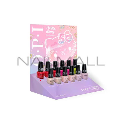 OPI	Hello Kitty 50th Anniversary`	Kit	12 Piece Nail Polish Display 