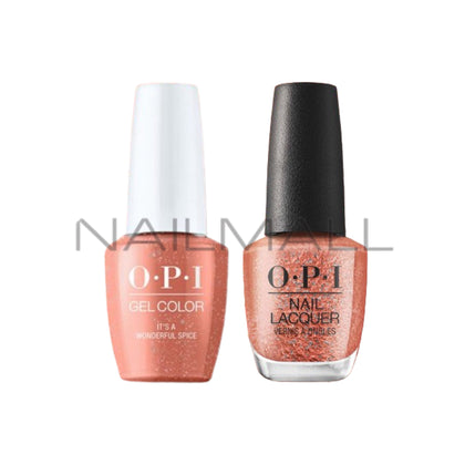 OPI	Holiday/Winter 2023	Terribly Nice	Gel Duo	Matching Gelcolor and Nail Polish	It's a Wonderful Spice	Q09 