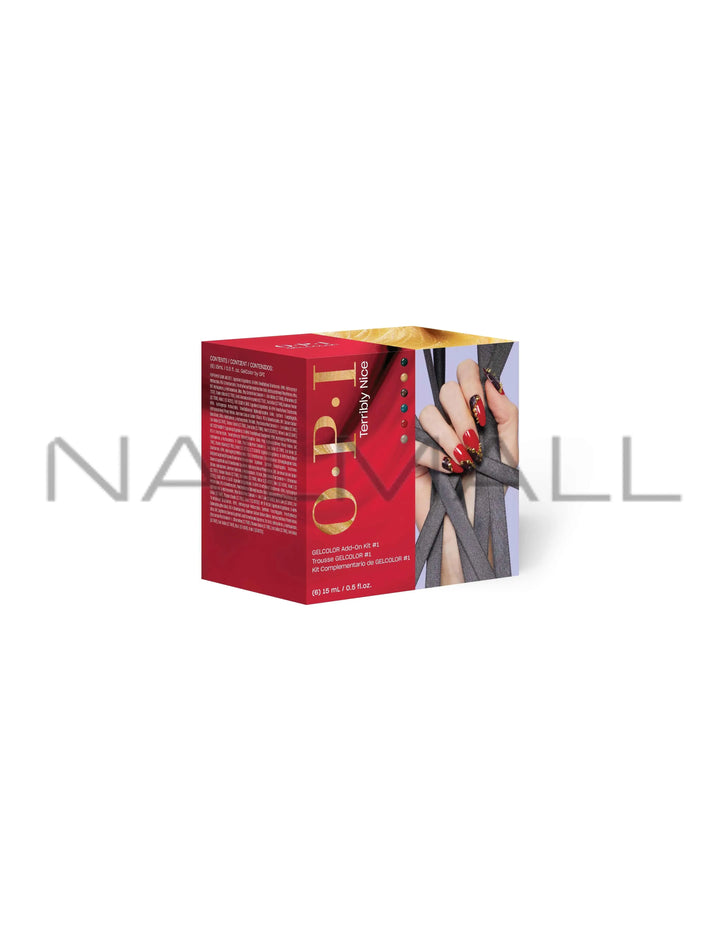 OPI	Holiday/Winter 2023	Terribly Nice	Gel Kit	Gelcolor Add On Kit #1 