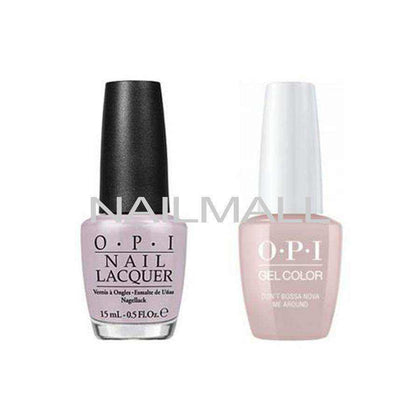 OPI Matching GelColor and Nail Polish - GNA60A - Don't Bossa Nova Me Around 15mL Duo - Gel & Lacquer Combo