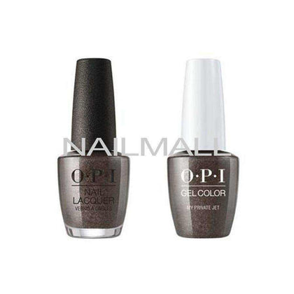 OPI Matching GelColor and Nail Polish - GNB59A - My Private Jet 15mL Duo - Gel & Lacquer Combo