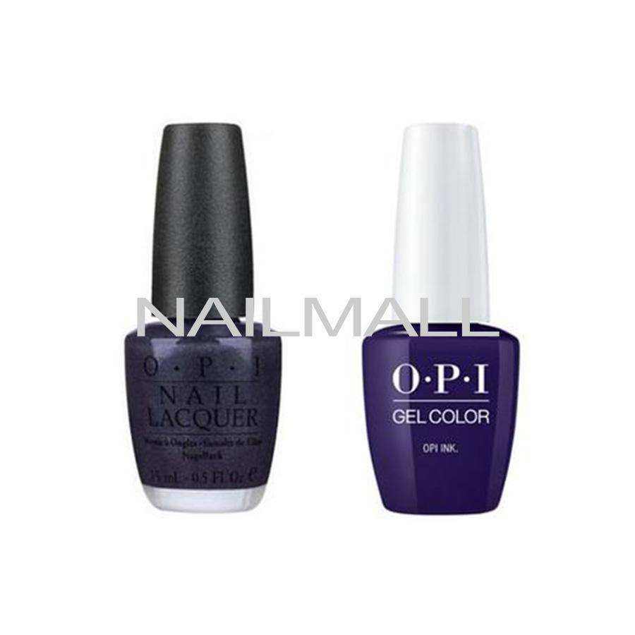 OPI Matching GelColor and Nail Polish - GNB61A - OPI Ink 15mL