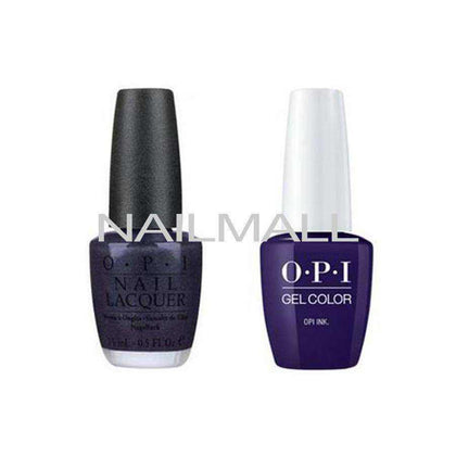 OPI Matching GelColor and Nail Polish - GNB61A - OPI Ink 15mL nailmall