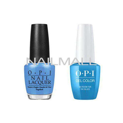 OPI Matching GelColor and Nail Polish - GNB83A - No Room For the Blues 15mL nailmall