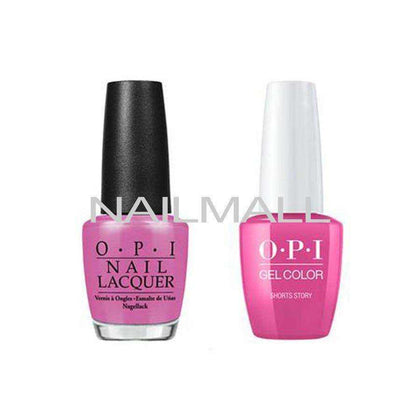 OPI Matching GelColor and Nail Polish - GNB86A - Short Story 15mL Duo - Gel & Lacquer Combo