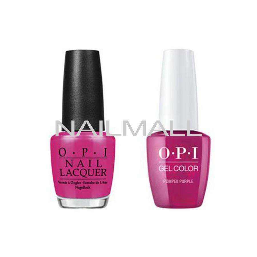 OPI Matching GelColor and Nail Polish - GNC09A - Pompeii Purple 15mL