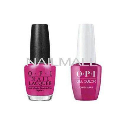 OPI Matching GelColor and Nail Polish - GNC09A - Pompeii Purple 15mL Duo - Gel & Lacquer Combo