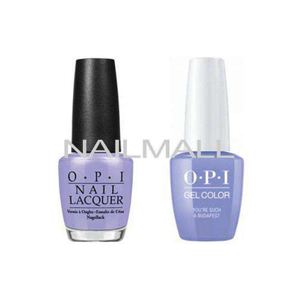 OPI Matching GelColor and Nail Polish - GNE74A - You're Such a Budapest 15mL Duo - Gel & Lacquer Combo