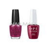 OPI Matching GelColor and Nail Polish - GNF52A - Bogota Blackberry 15mL