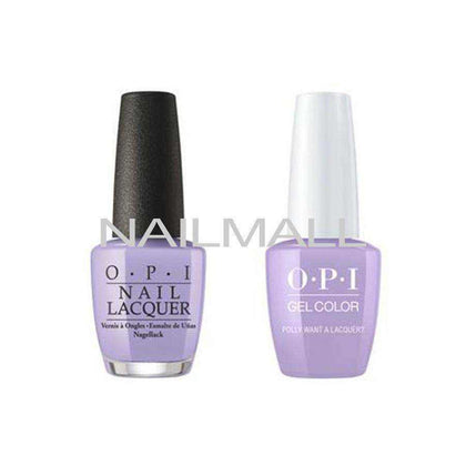 OPI Matching GelColor and Nail Polish - GNF83A - Polly Want a Lacquer Duo - Gel & Lacquer Combo