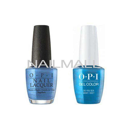 OPI Matching GelColor and Nail Polish - GNF84A - Do You Sea What I Sea Duo - Gel & Lacquer Combo