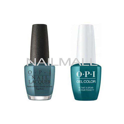 OPI Matching GelColor and Nail Polish - GNF85A - Is That a Spear in Your Pocket? Duo - Gel & Lacquer Combo