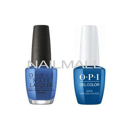 OPI Matching GelColor and Nail Polish - GNF87A - Super Trop-i-cali-fijistic Duo - Gel & Lacquer Combo