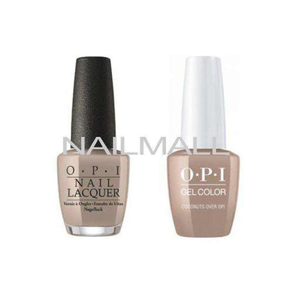 OPI Matching GelColor and Nail Polish - GNF89A - Coconuts Over OPI 15mL Duo - Gel & Lacquer Combo