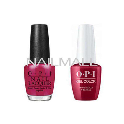 OPI Matching GelColor and Nail Polish - GNH08A - I'm Not Really a Waitress 15mL Duo - Gel & Lacquer Combo