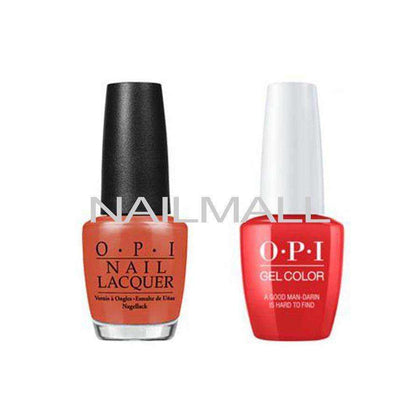 OPI Matching GelColor and Nail Polish - GNH47A - A Good Man-darin is Hard to Find 15mL Duo - Gel & Lacquer Combo