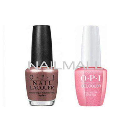 OPI Matching GelColor and Nail Polish - GNM27A - Cozu-Melted in Sun 15mL nailmall