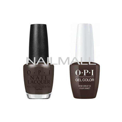 OPI Matching GelColor and Nail Polish - GNN44A - How Great is Your Dane? 15mL Duo - Gel & Lacquer Combo