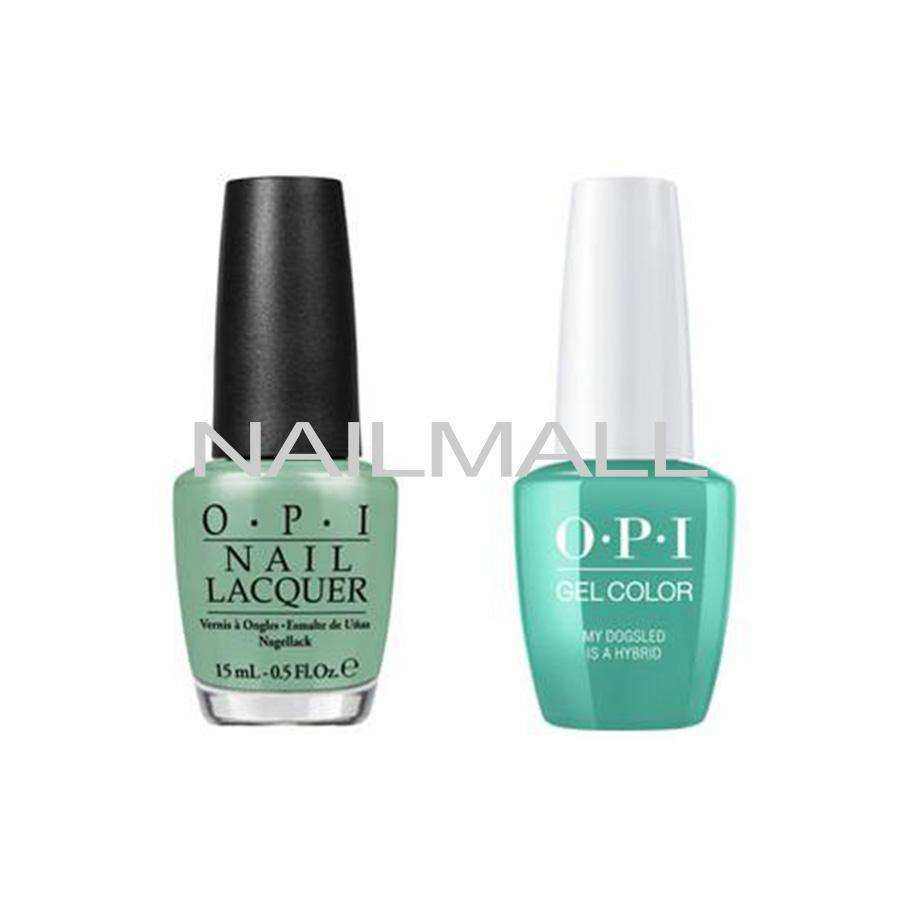 OPI Matching GelColor and Nail Polish - GNN45A - My Dogsled is a Hybrid 15mL