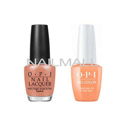 OPI Matching GelColor and Nail Polish - GNN58A - Crawfishin' for a Compliment 15mL Duo - Gel & Lacquer Combo