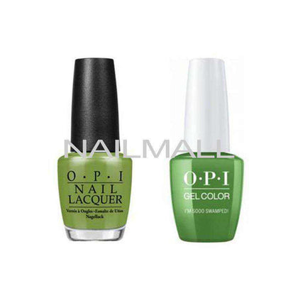 OPI Matching GelColor and Nail Polish - GNN60A - I'm Sooo Swamped! 15mL Duo - Gel & Lacquer Combo