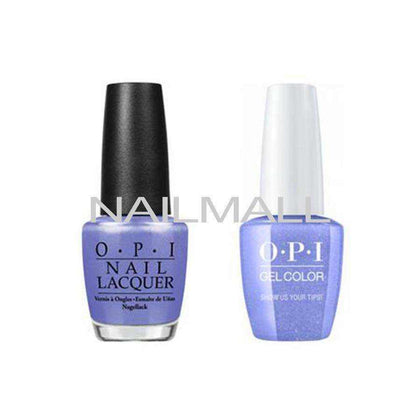 OPI Matching GelColor and Nail Polish - GNN62A - Show Us Your Tips! 15mL Duo - Gel & Lacquer Combo