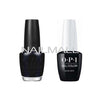 OPI Matching GelColor and Nail Polish - GNT02A - Black Onyx 15mL