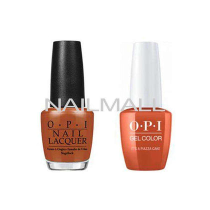 OPI Matching GelColor and Nail Polish - GNV26A - It's a Piazza Cake 15mL Duo - Gel & Lacquer Combo