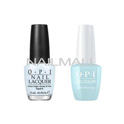 OPI Matching GelColor and Nail Polish - GNV33A - Gelato on My Mind 15mL Duo - Gel & Lacquer Combo