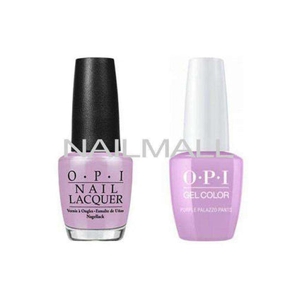 OPI Matching GelColor and Nail Polish - GNV34A - Purple Palazzo Pants 15mL nailmall
