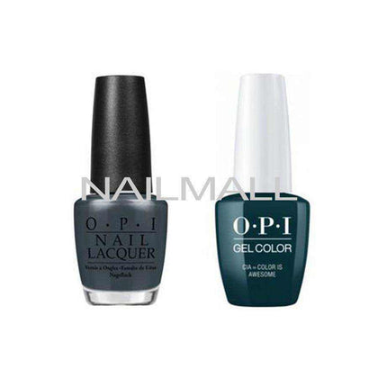 OPI Matching GelColor and Nail Polish - GNW53A - CIA = Color is Awesome 15mL nailmall