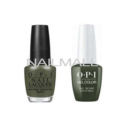 OPI Matching GelColor and Nail Polish - GNW55A - Suzi - The First Lady of Nails 15mL Duo - Gel & Lacquer Combo