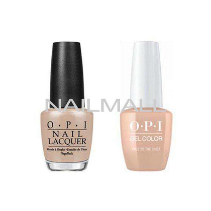 OPI Matching GelColor and Nail Polish - GNW57A - Pale to the Chief 15mL Duo - Gel & Lacquer Combo