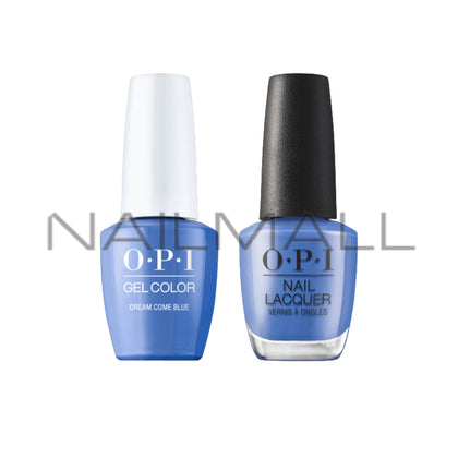 OPI 	Matching Gelcolor and Nail Polish - S033	Dream Come Blue 