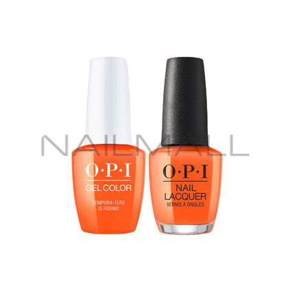 OPI	Spring 2019	Tokyo	Gel Duo	Matching Gelcolor and Nail Polish	Tempura-ture is Rising!	T89 