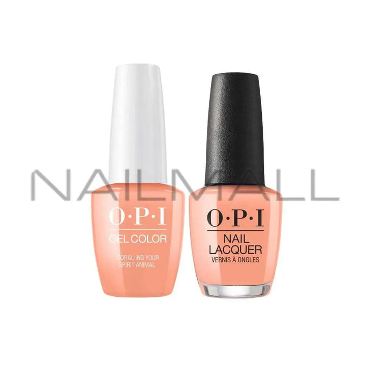 OPI	Spring 2020	Mexico City	Gel Duo	Matching Gelcolor and Nail Polish	Coral-ing Your Spirit Animal	M88