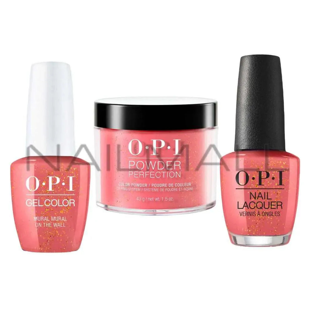 OPI	Spring 2020	Mexico City	Trio Set	Mural Mural on the Wall	M87 